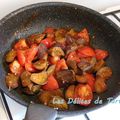 Aubergines et tomates sautées à l'asiatique