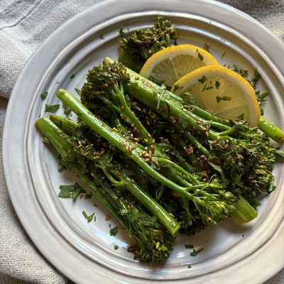 Broccolini sauté et sauce miso