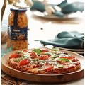 Pizza aux pois chiches....