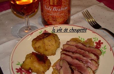 Magrets de canards aux coings