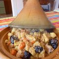 Tagine aux pruneaux et sésame