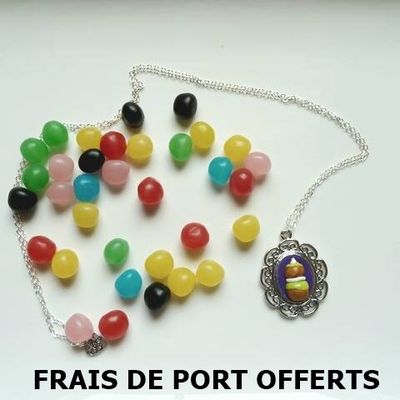 2 cabochons religieuses