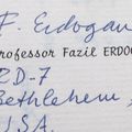 Décès du professeur Fazil Erdogan (1925-2015)