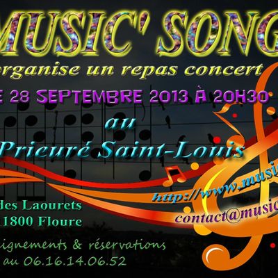 MUSIC' SONG à FLOURE le 28 Septembre