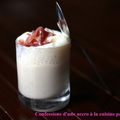 Cappuccino de coco et jambon de Bayonne