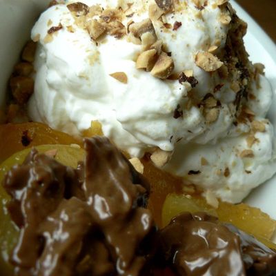 Abricots Chantilly croustillants