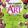 Salon d'automne des métiers d'art: du 4 au 6 décembre. Chouilly