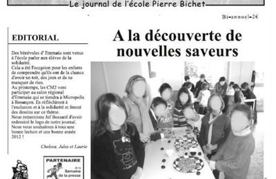 Le journal de l'école est disponible !