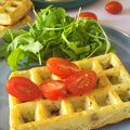 Gaufres mozzarella et tomates séchées  