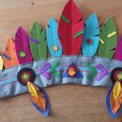 couture coiffe d'indien