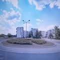 Rond-point à Varsovie (Pologne)