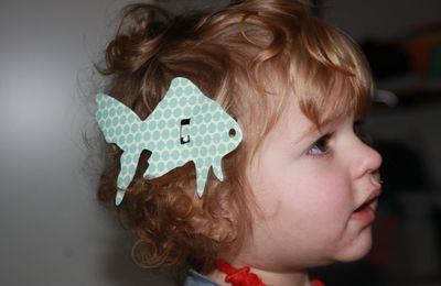 Barrette Clip, Poisson en Papier