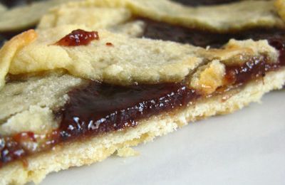 Tarte à la confiture et sa pate aux flocons d’avoine
