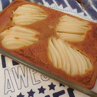 Clafoutis poire et pain d'épice