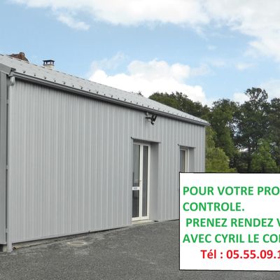 Le Centre de Contrôle Technique est OUVERT, les rendez vous se prennent par Tél : 05.55.09.15.63 ou par INTERNET