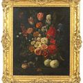 Nicolas Van VERENDAEL (Anvers 1640-1691), "Nature morte aux fleurs". 