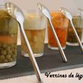 VERRINES DE LEGUMES EN GELEE ET MOUSSE