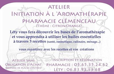 Initiation à l'aromathérapie...