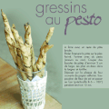 Gressins au pesto