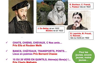 Des nouvelles des concours de poésie de l'an 22 des Siècles ! 132 poèmes aux mains des jurys, L'an 23...