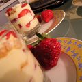 Triffle fraises-vanille au calvados.
