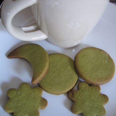 Biscuits au thé vert matcha