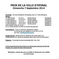  DIMANCHE 7 PRIX DE LA VILLE D EPINAL, dernière possibilité de se qualifier pour le championnat du club en MATCH PLAY