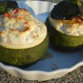 Courgettes farcies au chèvre