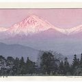Toshi Yoshida 吉田遠志 (1911 - 1995) . Early Spring in Azumino, 1989 
