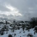 Temps de neige à Prades d'Aubrac