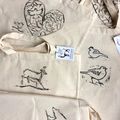 linogravure sur sacs cabas