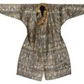 A rare silk robe. Central Asia, 11th-12th century & A very fine Mongol cloth of gold silk robe. Central Asia, 13th-14th century