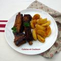 Travers de porc très moelleux aux pommes 
