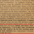 A propos de la vaccination anti diphtérique