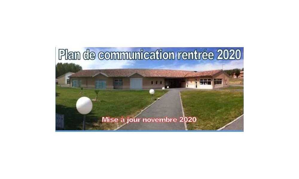 Plan de Communication 2020 - Mis à jour Novembre 2020