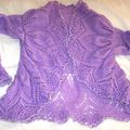 I've finished my Lace Amethyste boléro Vest