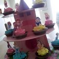 Le château des Cupcakes Princesses d'Anniversaire