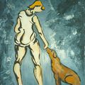 Femme au chien