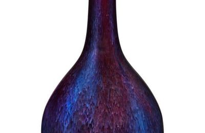 A flambé-glazed bottle vase, 18th century