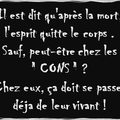 À méditer