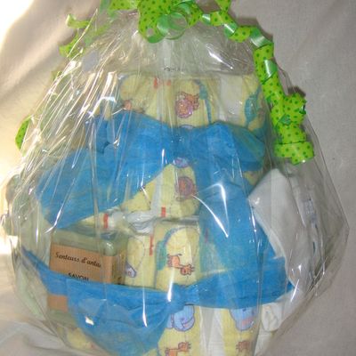 un gateau de couche version p'tit mec...