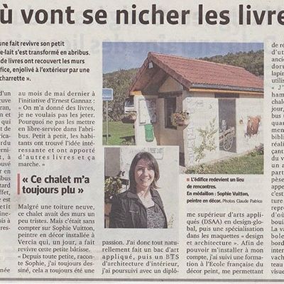 Article de presse : Fresque en trompe-l'oeil sur façade