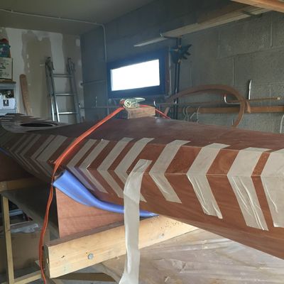 Dernier assemblage du pont et de la coque