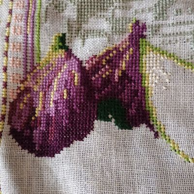 Les figues en broderie ouvrage du 1er de l'an