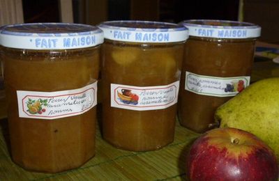 CONFITURE POMMES/POIRES CARAMELISEES