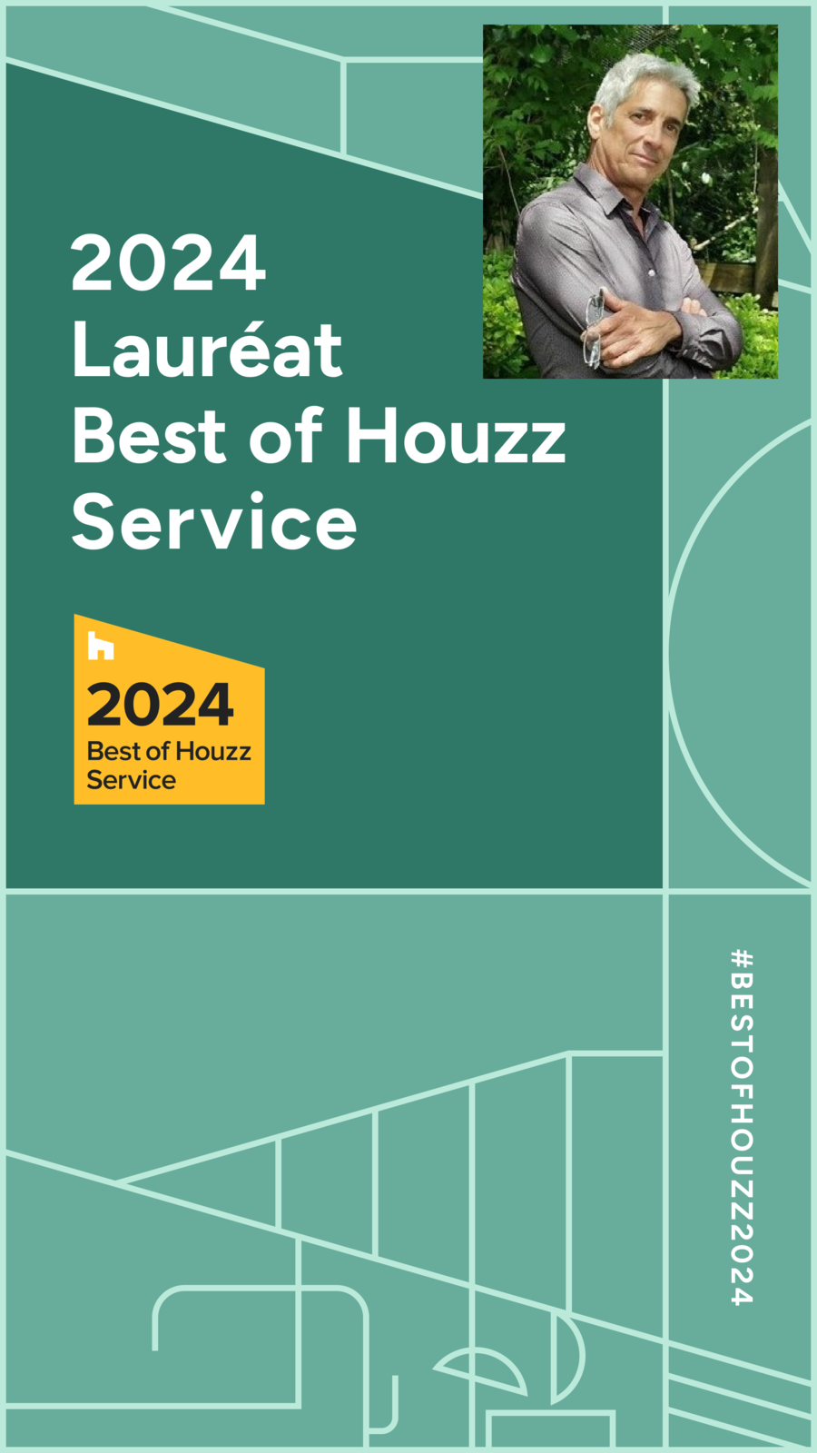 Lauréat du prix Best Houzz 2024 catégorie "Services". Paysagiste Pays Basque et paysagiste Landes, conseils aux particuliers.
