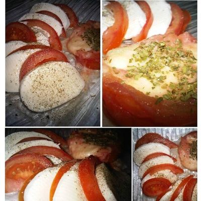 Les 2 visages de la tomate/mozza