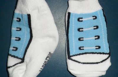 chaussettes imitation chaussure - naissance