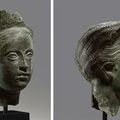 A ROMAN BRONZE PORTRAIT HEAD OF A GIRL - CIRCA MID 3RD CENTURY A.D. 