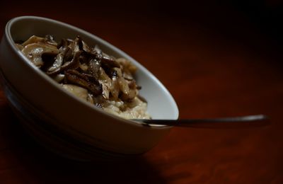 Risotto aux pleurotes et gingembre